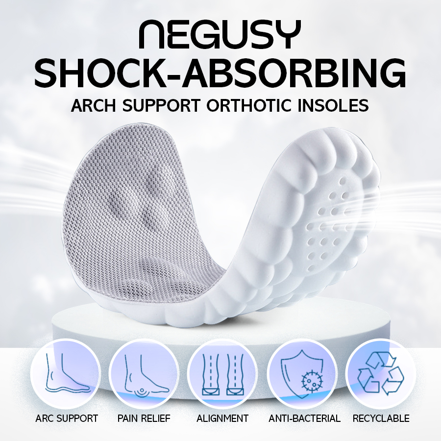 NEGUSY Shock-Absorbing Arch Support Orthotic Insoles