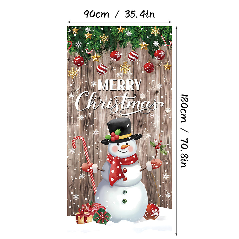 🎄Christmas Door Cover Banner Backdrop Decoration-Fabric Reusable