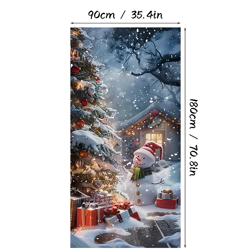 🎄Christmas Door Cover Banner Backdrop Decoration-Fabric Reusable