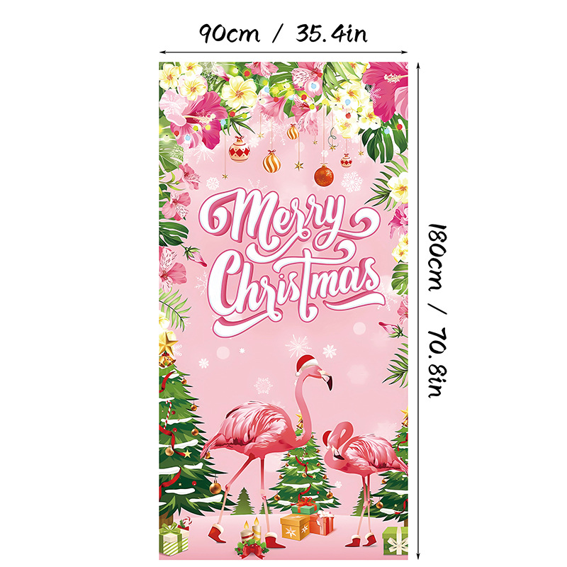 🎄Christmas Door Cover Banner Backdrop Decoration-Fabric Reusable
