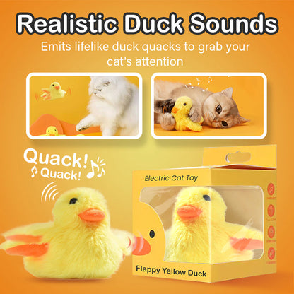 Electric Cat Toy - Flappy Yellow Duck