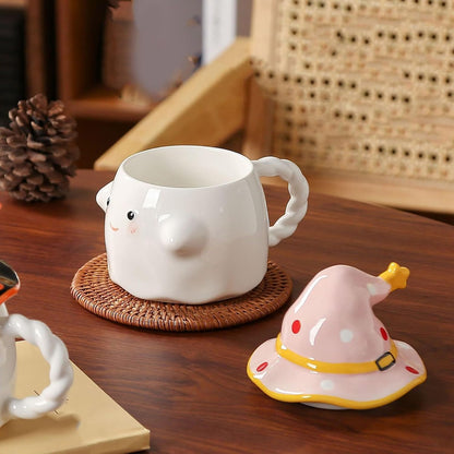 Whimsical Ghost Ceramic Mug