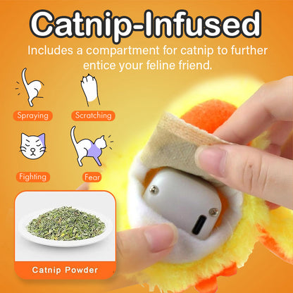 Electric Cat Toy - Flappy Yellow Duck