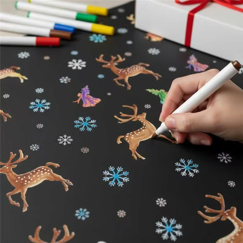 ⏳🎄Christmas Sale 49% OFF!!🎁🎨✨DIY Coloring Blanket With Markers