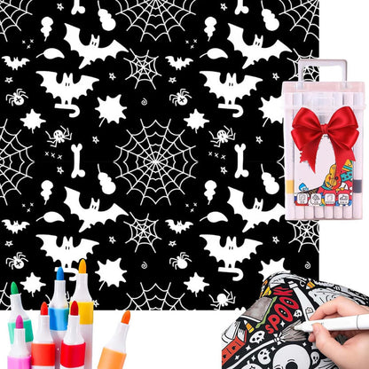 ⏳🎄Christmas Sale 49% OFF!!🎁🎨✨DIY Coloring Blanket With Markers