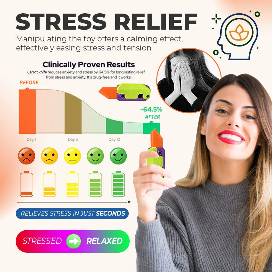 Carrot Knife Stress Relief Toy